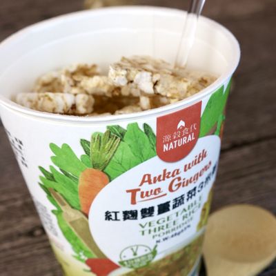 【自然法則】紅麴雙薑蔬菜3⽶粥 48g/杯 (15杯一組)