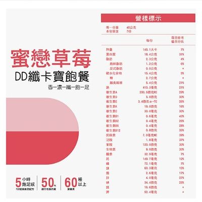 【DD纖卡寶飽餐】蜜戀草莓 (7份/盒)