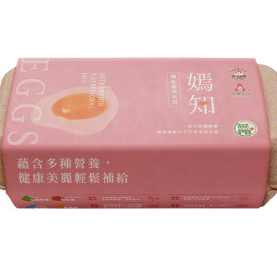 【全瑩生技】嫣知蝦紅素雞蛋 10顆/盒 (二十盒)