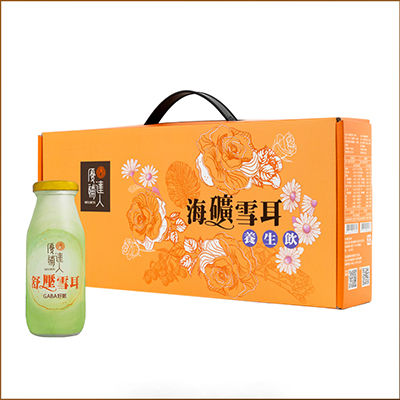 【優補達人】海礦舒壓雪耳飲 6瓶*195ml/盒   (兩盒入)