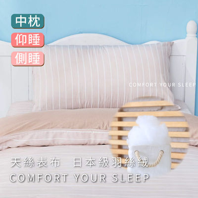 【ELVIS愛菲斯】天絲羽絲絨壓縮枕芯-花色隨機出貨