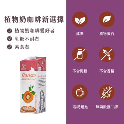 【優源好食】咖啡大師杏仁飲 1L (低糖) - 12瓶/箱