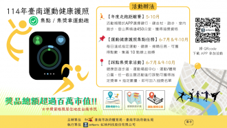 114 年臺南運動健康護照活動封面圖